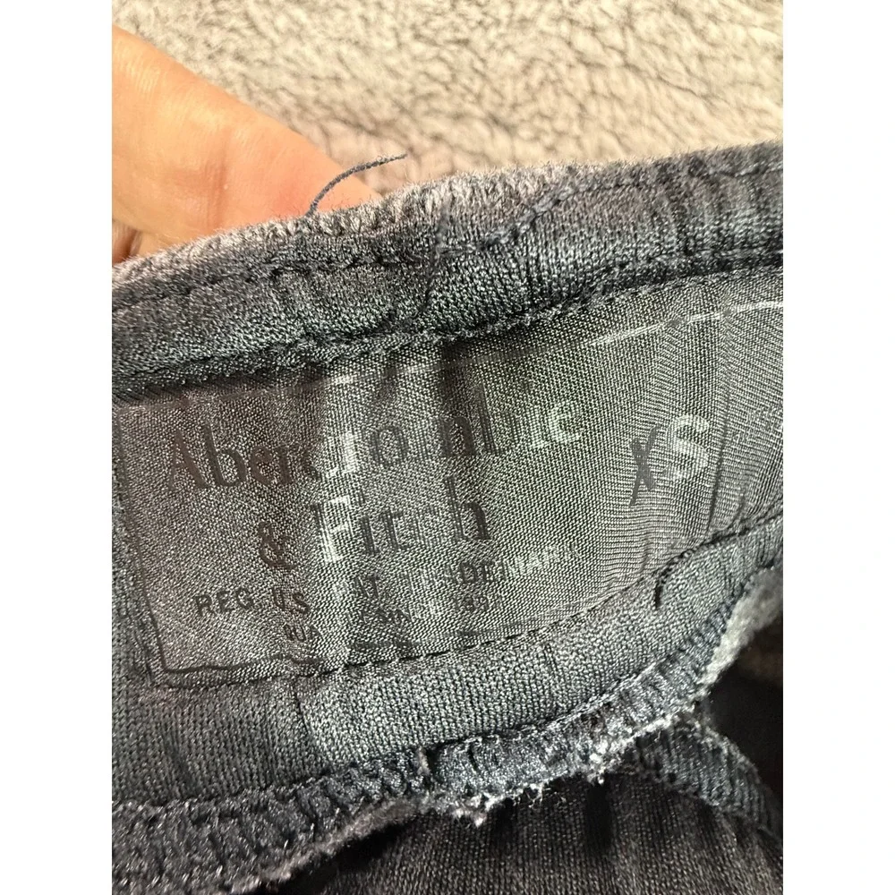 Abercrombie & Fitch Herringbone Jogger Pants XS‎ Zip Pockets Drawstring Winter